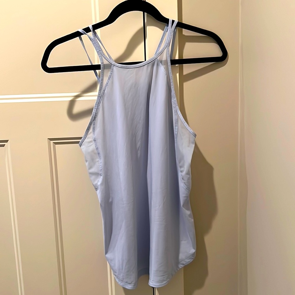 Lululemon tank top in baby blue - perfect condition!